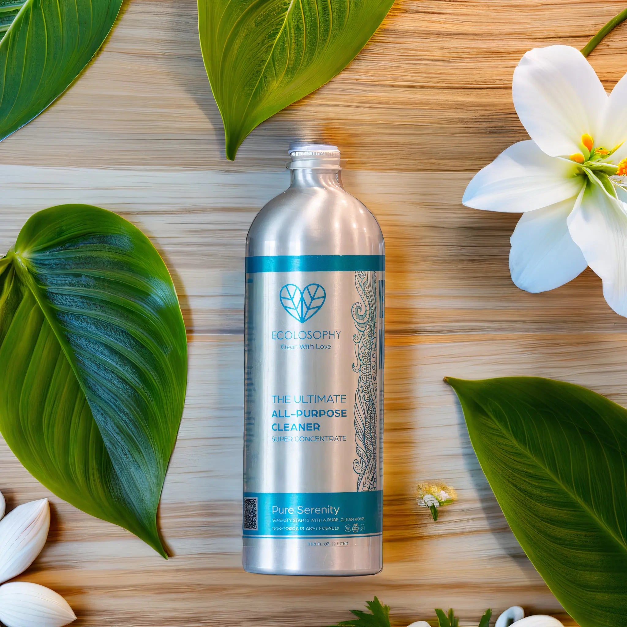 Ecolosophy fragrance-free concentrate beside a freshly cleaned nursery crib during the nesting phase